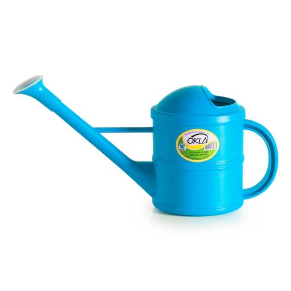 Unbranded 0.4 gal. Blue Plastic Watering Can
