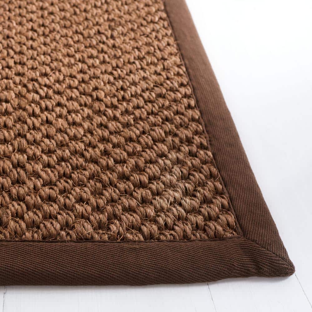 Chocolate Hand-Knotted Wool Area Rug, 4' x 6'