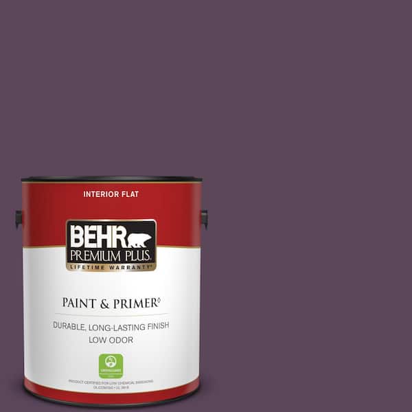 BEHR PREMIUM PLUS 1 gal. #T11-3 Strike a Pose Flat Low Odor Interior Paint & Primer