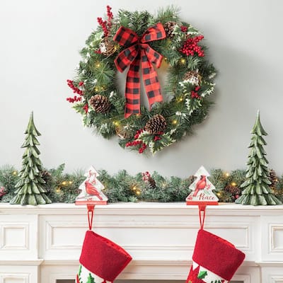 Bow - Christmas Wreaths - Christmas Greenery - The Home Depot