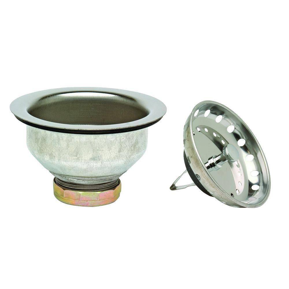 Glacier Bay Spring Clip Sink Strainer in Stainless Steel GB1.SR2.SS1B