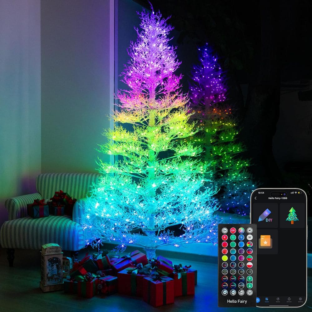 7.5 ft. Pre-Lit 550-Smart LED Full Fraser Fir Artificial Christmas Tree Multicolor Lights price history on PriceWatchPro