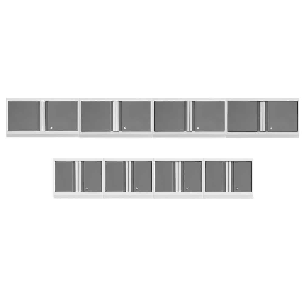 Bold Series Welded Steel Wall Mounted Garage Cabinet in White (240 in W x 20 in H x 12 in D) price history on PriceWatchPro