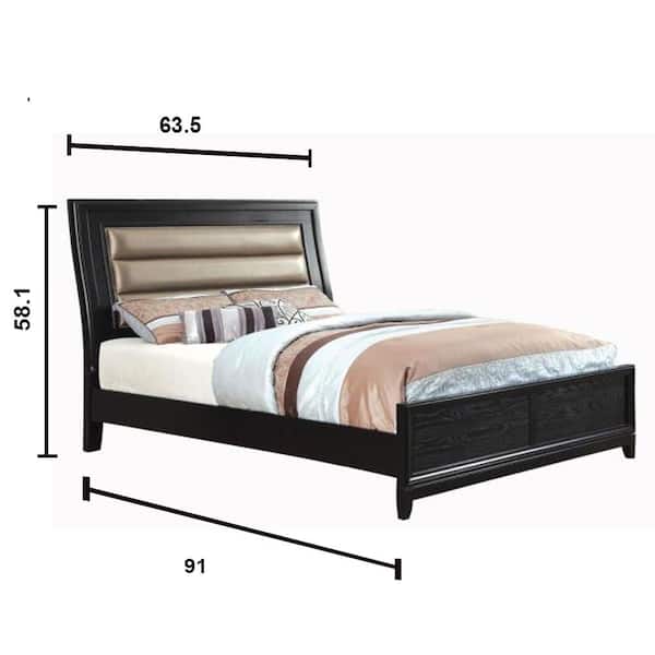 Golva Black Queen Bed