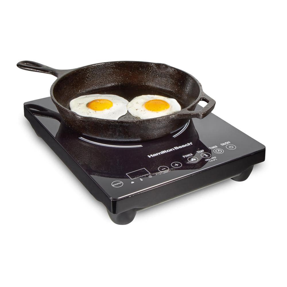 Hamilton Beach Single Burner 10 in. Black Induction Cooktop34104 The