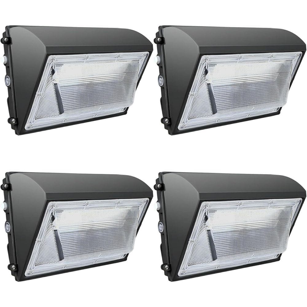 15600 Lumens 800-Watt Equivalent Integrated LED Bronze Dusk to Dawn Commercial Wall Pack Light, 5000K (4-Pack) price history on PriceWatchPro