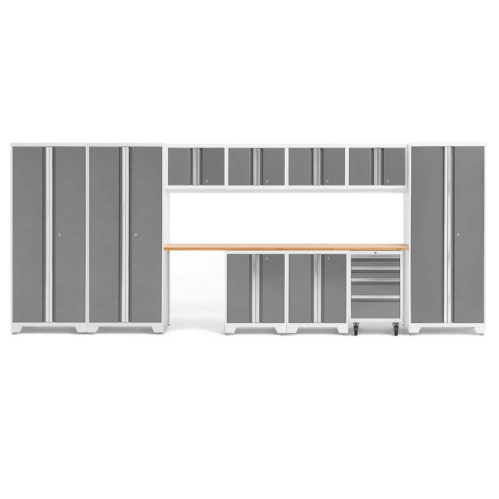 Bold Series 12-Piece 24-Gauge Steel Garage Storage System in Platinum (186 in. W x 77 in. H x 18 in. D) price history on PriceWatchPro