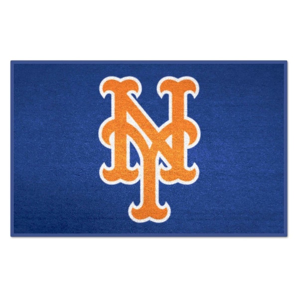 FANMATS New York Mets Blue 1.5 ft. x 2.5 ft. Starter Area Rug