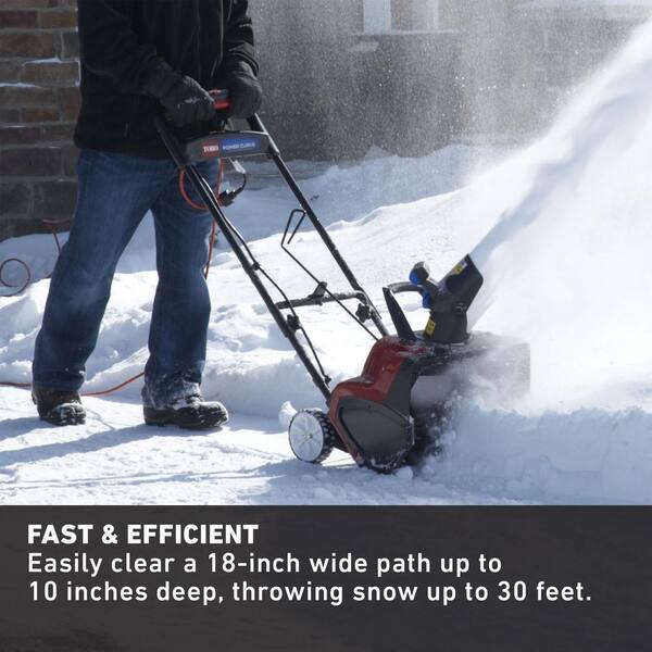 Toro Power Curve 18 in. 15 Amp Electric Snow Blower 38381 - The