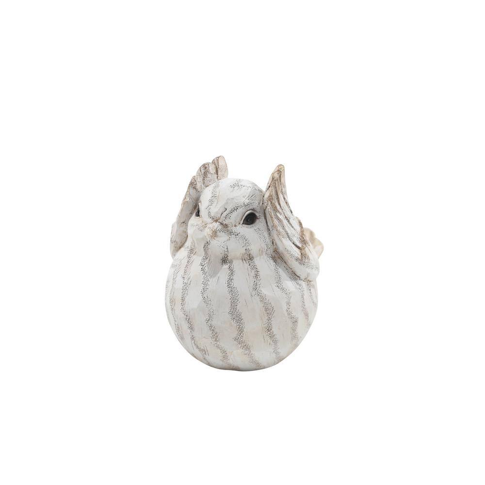 Ivory Resin Hear No Evil, See No Evil, Speak No Evil Bird Figurines
