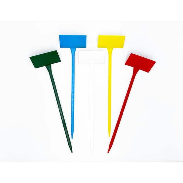 Bosmere English Garden 15 in. Assorted Colors Plastic Plant T-Labels (5-Pack)