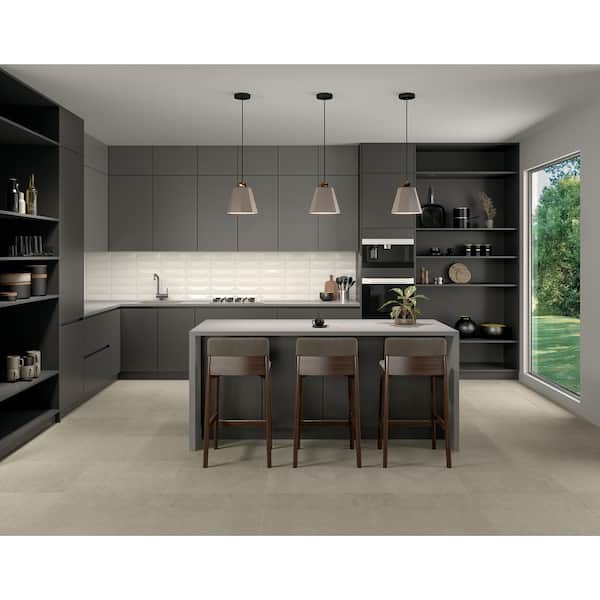 LuxeCraft Santorini Glossy 4-1/4 in. x 12-7/8 in. Glazed Ceramic Wave Crest Wall Tile (501 sq. ft./Pallet)