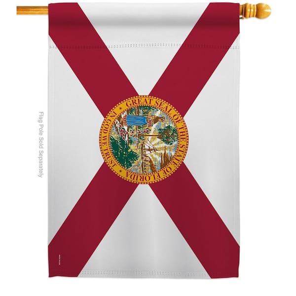 2.5 ft. x 4 ft. Polyester Florida States 2-Sided House Flag Regional Decorative Horizontal Flags