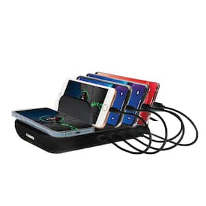 6 in 1 Wireless Mobile Phone Charge Station with Qi