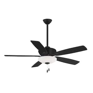 Minute 52 in. Integrated LED Indoor Coal Ceiling Fan with Light Kit
