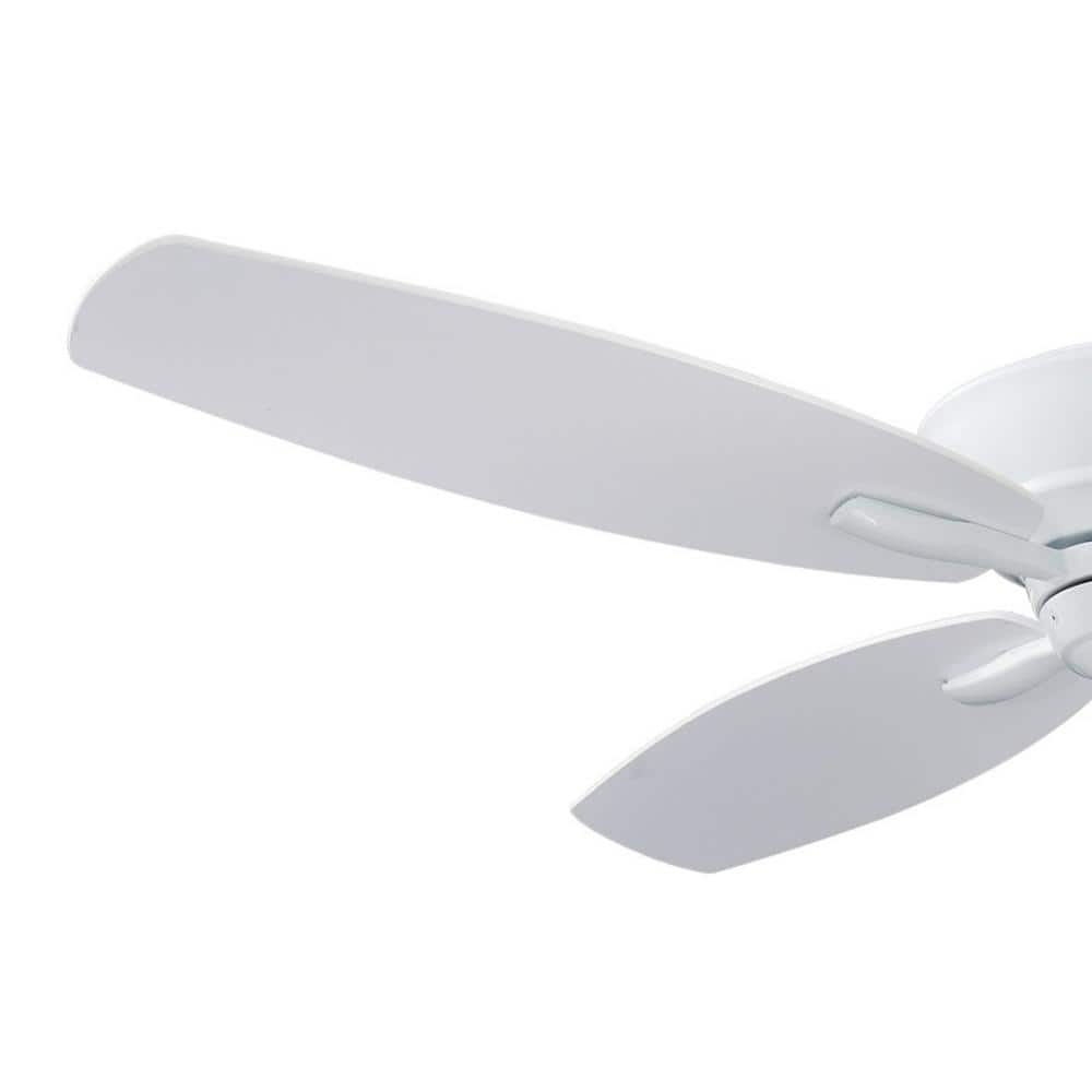 52" White Modern Ceiling Fan with Remote Control