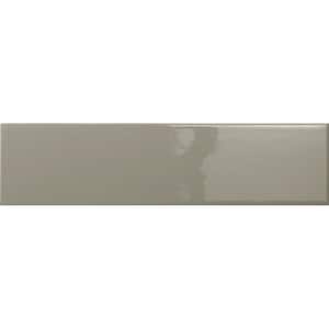 Catch Taupe 2.95 in. x 11.81 in. Glossy Subway Ceramic Wall Tile (12.15 sq. ft./Case)