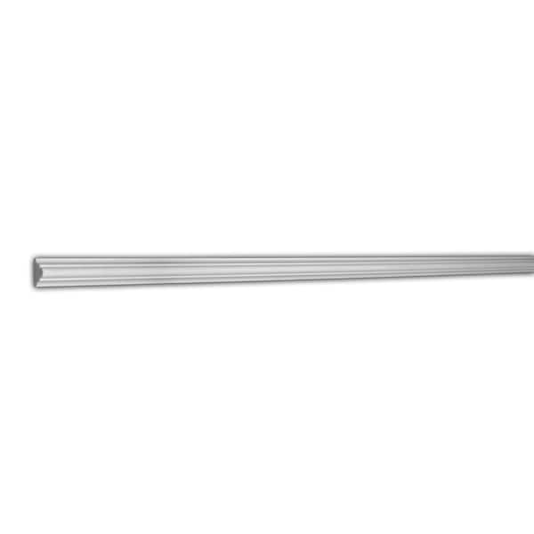 LWM 135 0.375 in. D x 0.875 in. W x 96 in. L Unfinished Polystyrene Flat Astragal Panel Moulding 192 LF (24-Pack)