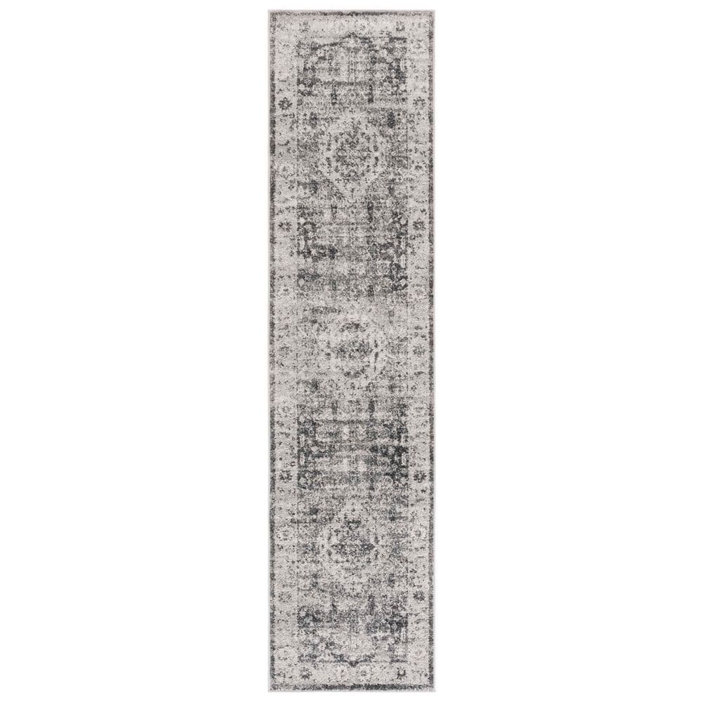 Vintage Tabriz 2 ft. x 8 ft. Gray/Charcoal Distressed Medallion Runner Rug price history on PriceWatchPro