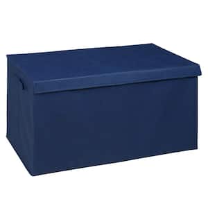 16 in. H x 30 in. W x 15 in. D Blue Fabric Cube Storage Bin