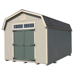 Colonial Woodbury 10 ft. x 10 ft. Wood Storage Building DIY Kit with 6 ft. Sidewalls with Floor