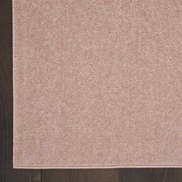Pink 9 ft. x 9 ft. Woven Polypropylene Indoor/Outdoor Area Rug