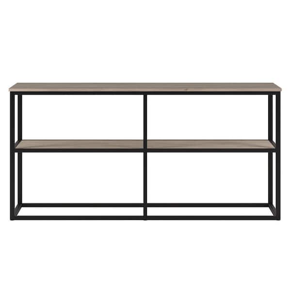 Meyer&Cross Brasier 58 in. Antiqued Gray Oak Rectangular TV Stand Fits TV's Up To 65 in.