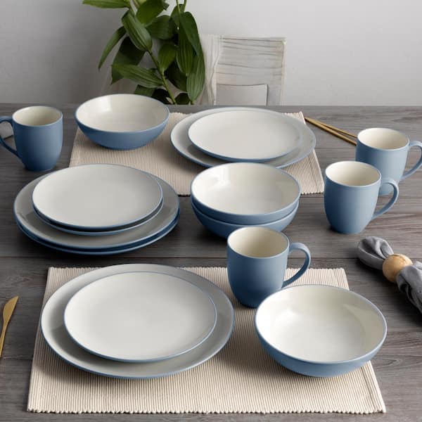 Noritake Colorwave Ice 16-Piece Coupe (Light Blue) Stoneware