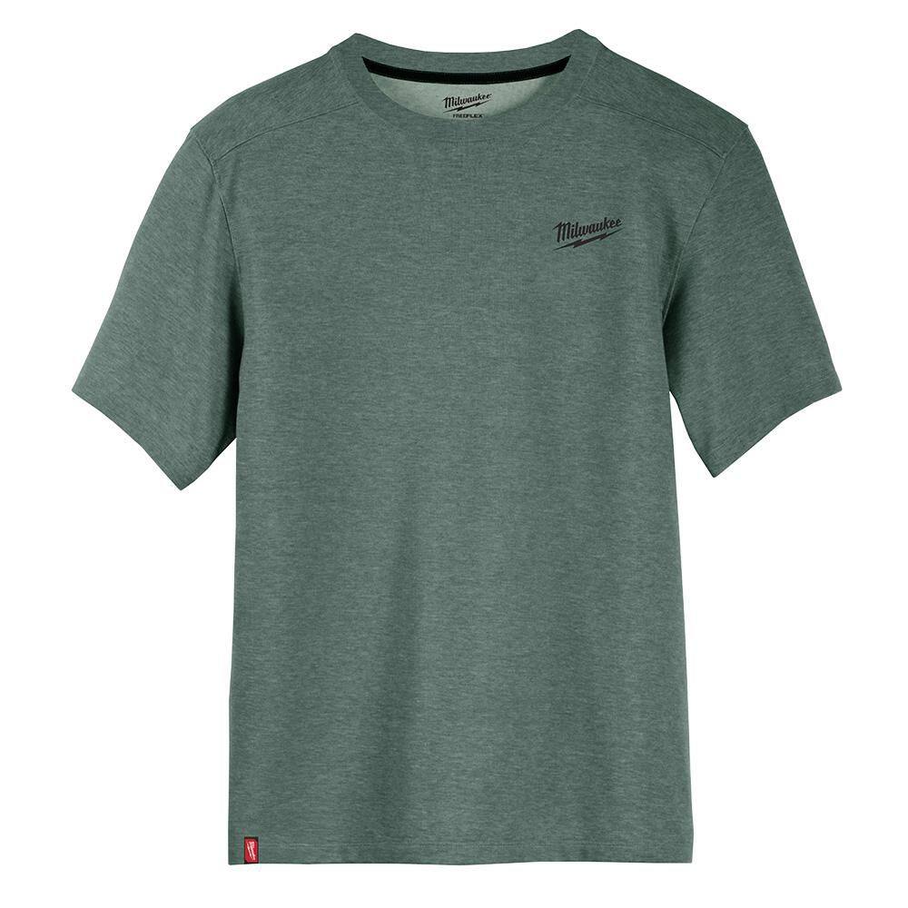 Men's 3X-Large Dark Green Cotton/Polyester Short Sleeve Hybrid Work T-Shirt price history on PriceWatchPro
