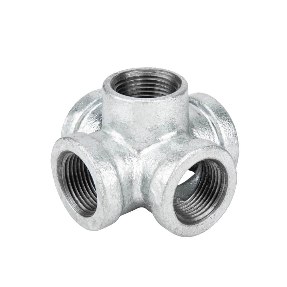 1/2 in. 5-Way Galvanized Iron Cross with Side Outlet Fitting price history on PriceWatchPro