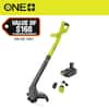 RYOBI ONE+ 18V 10 in. Cordless Battery String Trimmer/Edger with 2.0 Ah Battery and Charger PCLST01K