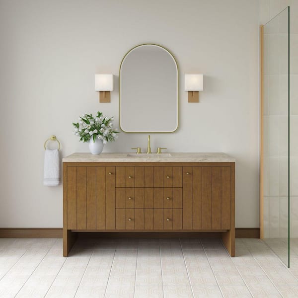 James Martin Vanities Hudson 60.0 in. Single Bath Vanity in Honey
