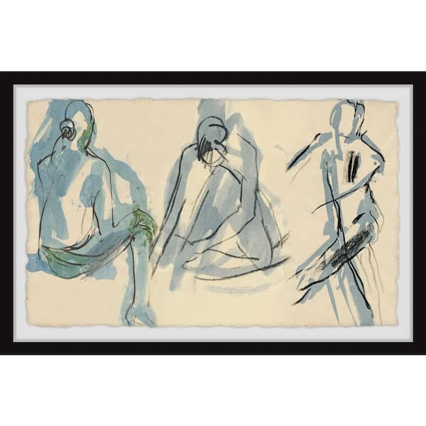 Unbranded "True Friends Stay" by Marmont Hill Framed People Art Print 16 in. x 24 in.