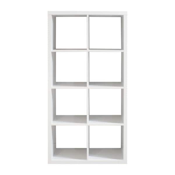 15.35 in. W x 29.92 in. D x 57.52 in. H White MDF Freestanding Linen Cabinet with 4-Shleves for Home, Office in White