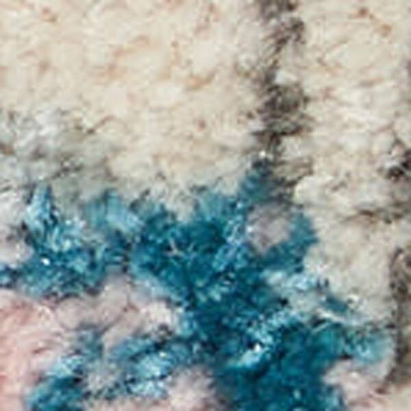 2 X 7 Blue Floral Washable Area Rug Runner Rug