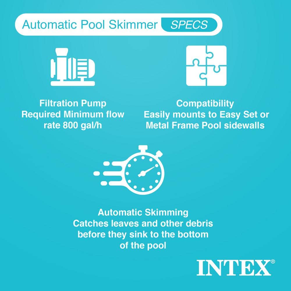Deluxe Blue and White Pool Cleaning Kit with Telescopic Aluminum Pole