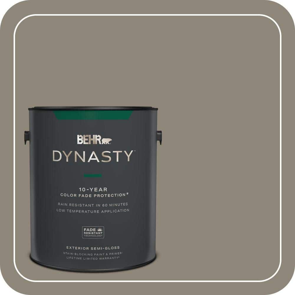 1 gal. #T16-08 Fifth Olive-Nue Semi-Gloss Enamel Exterior Stain-Blocking Paint & Primer price history on PriceWatchPro