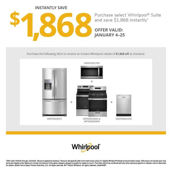 Whirlpool 24 in. Fingerprint Resistant Stainless Steel Top Control  Dishwasher WDP540HAMZ - The Home Depot