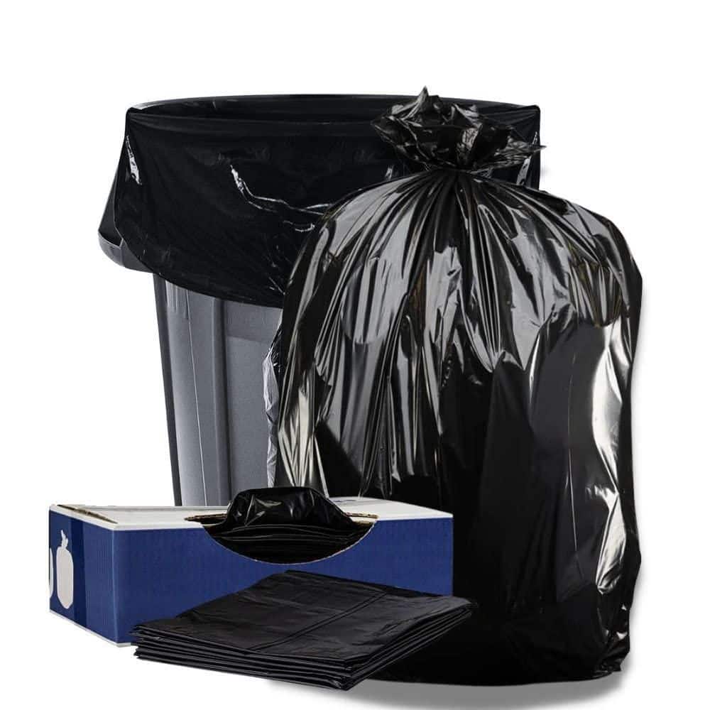 95-96 Gallon Large Black Trash Bags (25 Bags w/Ties Value pack) Extra Large  Trash Bags, 90 Gallon, 95 Gallon, 96 Gallon, 100 Gallon