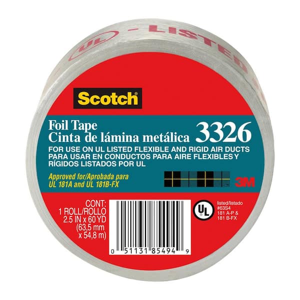 3M 2.5 in. x 60 yd. Foil Duct Tape