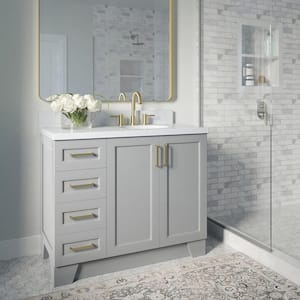 Taylor 42 in. W x 21.5 in. D x 34.5 in. H Freestanding Bath Vanity Cabinet Only in Grey
