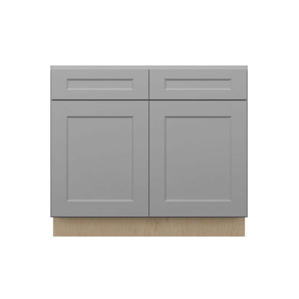 Cumberland Recessed 36 in. W x 34.5 in. H x 24 in. D Plywood Assembled Sink Base Cabinet in Painted Stratus price history on PriceWatchPro