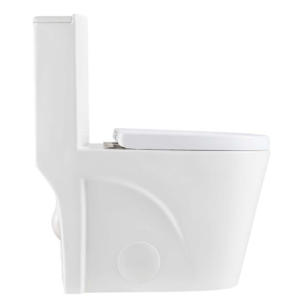 Dual-Flush Elongated One-Piece Toilet with High Efficiency Flush