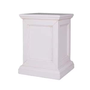 MPG 18 in. H Light Aged White Cast Stone Fiberglass Pedestal PF6652LAW ...