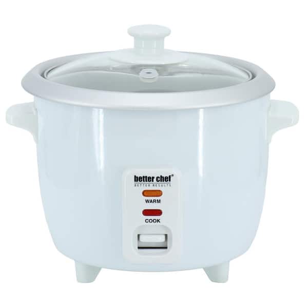 Better Chef 3 Cup in White Automatic Rice Cooker