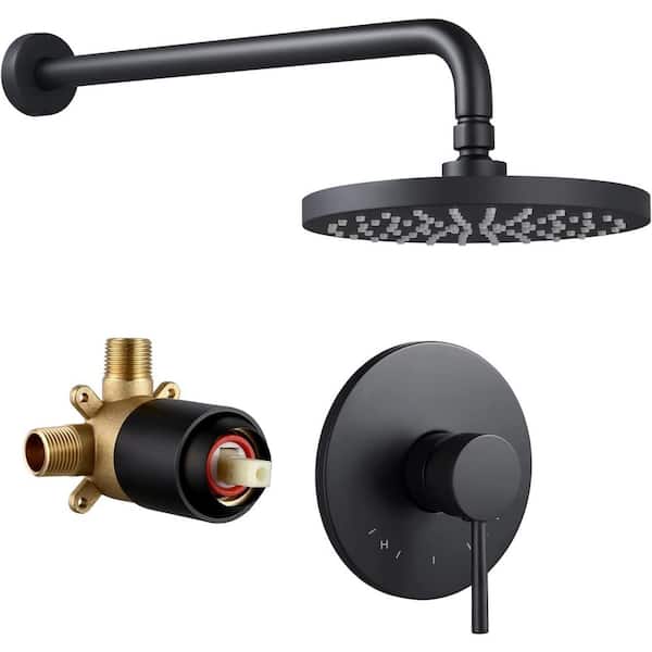 16 GAUGE SINKS Roxy 13.4 in. W 3 Jet Shower Tower in Matte Black 16GS-36170