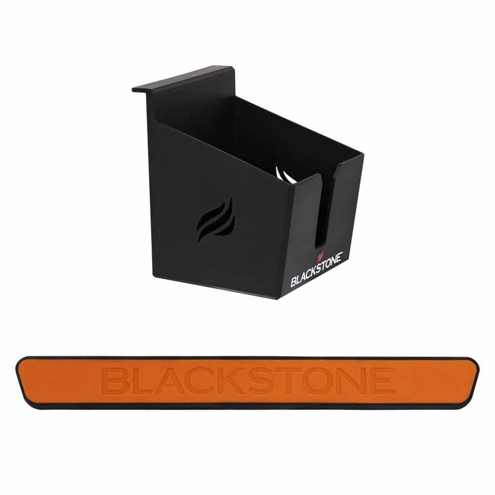 Black Magnetic Metal Griddle Tool and Beverage Holder