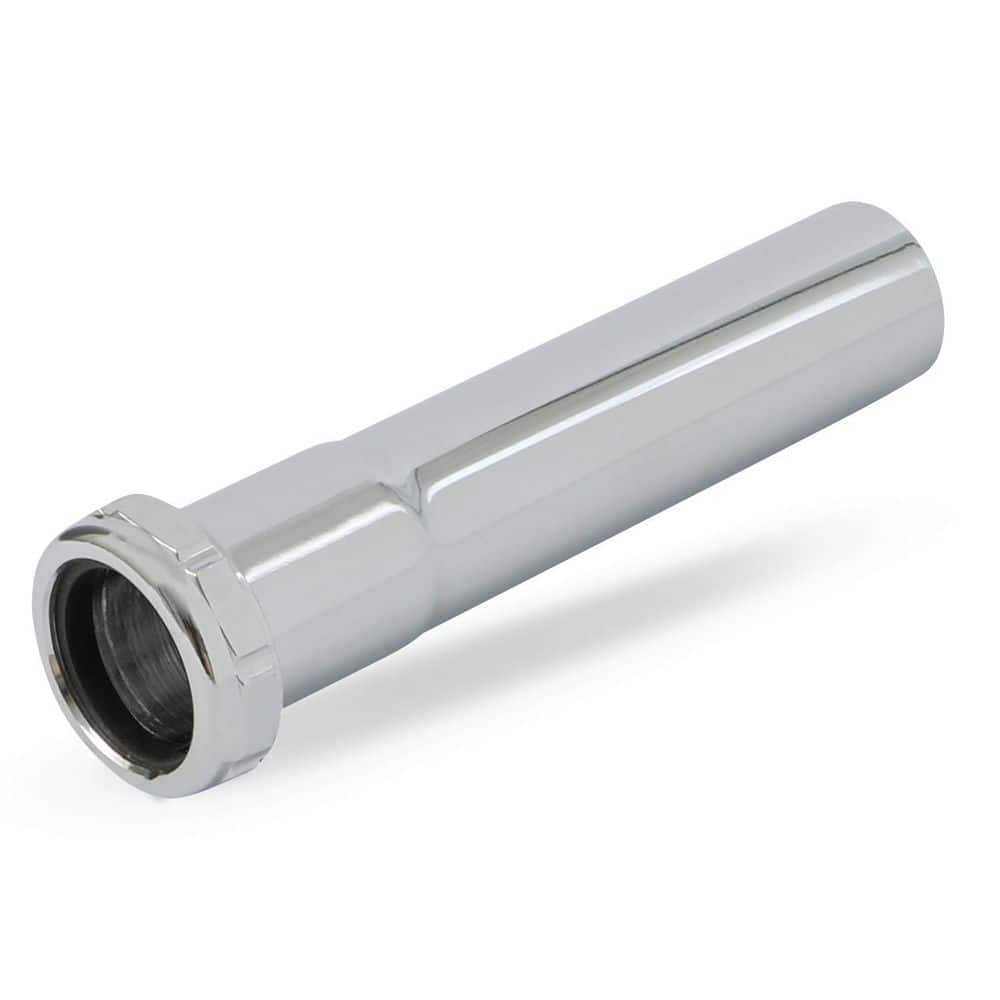 PLUMBFLEX 1-1/4 in. x 8 in. Brass Slip Joint Extension Tube