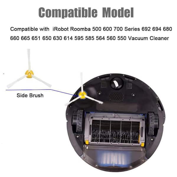 LAIFUCAM Vacuum Cleaner Side Brush Accessory for Roomba 500 600