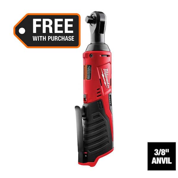 M12 12V Lithium-Ion Cordless 3/8 in. Ratchet (Tool-Only)
